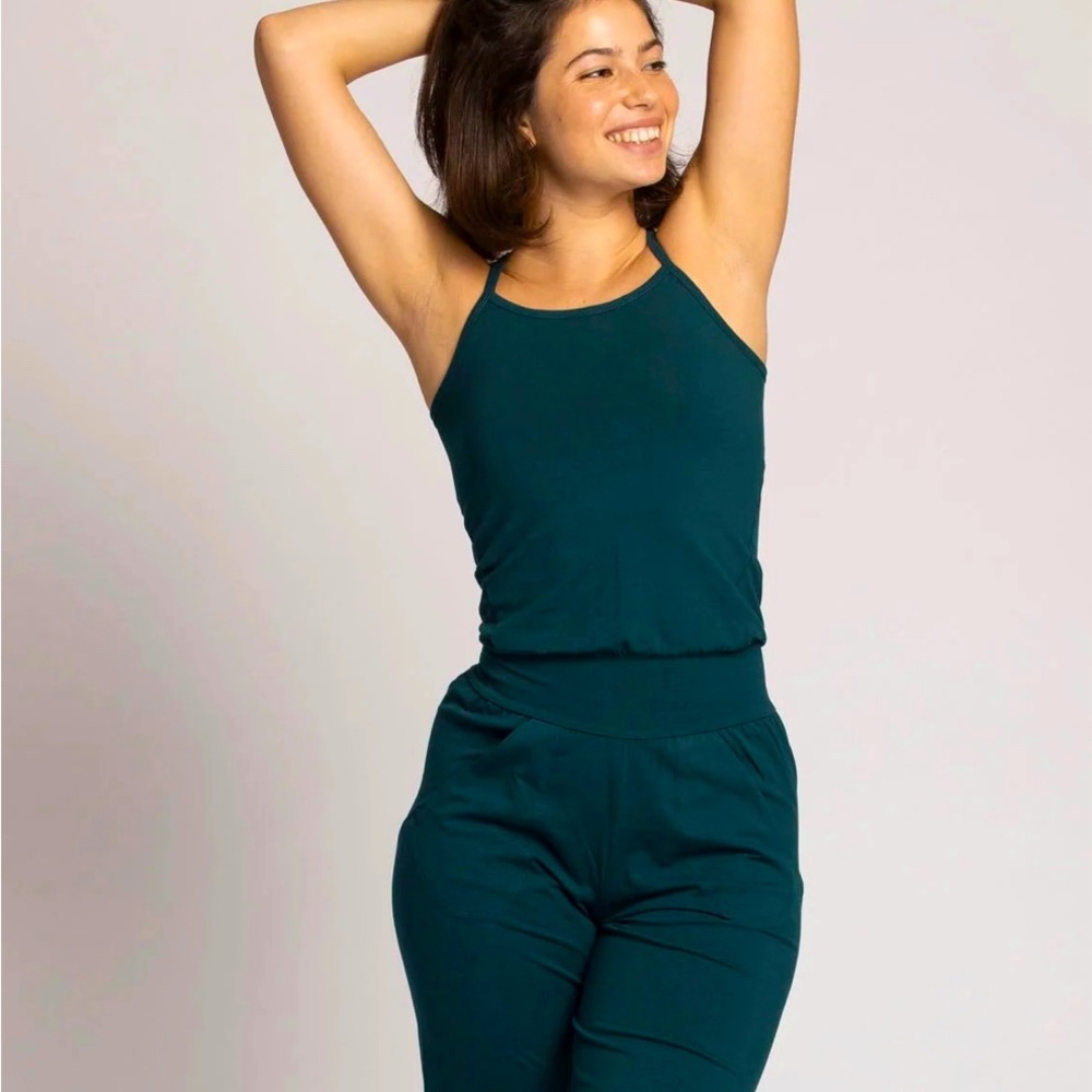 NWT RIPPLE YOGA JUMPSUIT COTTON ORGANIC SMALL NEW